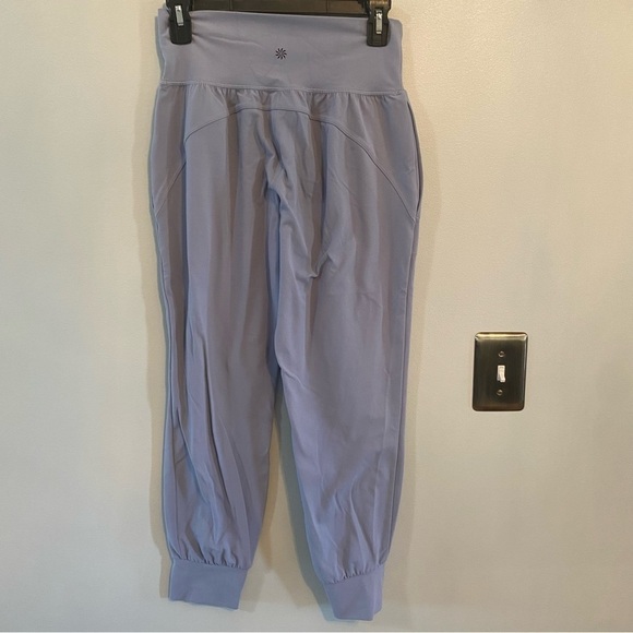 Athleta baby blue grey salutation high rise joggers small - Picture 4 of 7